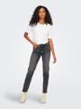 ONLEMILY STRETCH HW ST AK DNM CRO614NOOS 27/32 Gerade geschnitten - Dark Grey Denim