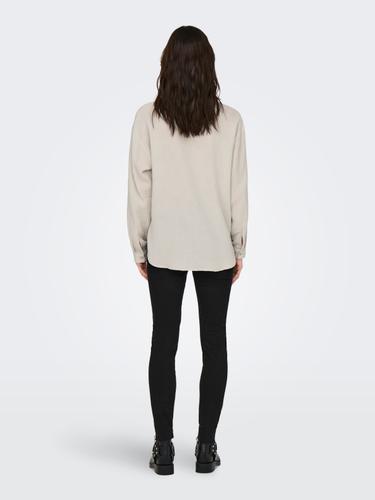 JDYTHEIS LIFE L/S LOOSE SHIRT WVN NOOS M Normal geschnitten - Silver Lining