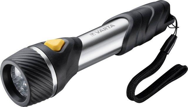 VARTA Handleuchte »VARTA Day Light Multi LED F20 Taschenlampe mit 9 LEDs inkl. 2x AA LONGLIFE Power Batterie - ideal für Haushalt, Camping, Angeln, Garage, Notfälle, Stromausfälle, Outdoor«