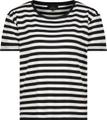 Gestreiftes T-Shirt 40 - Schwarz Ringel