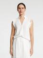 SLFVIVA SL SUN RUFFLE TOP NOOS 38 Normal geschnitten - Snow White