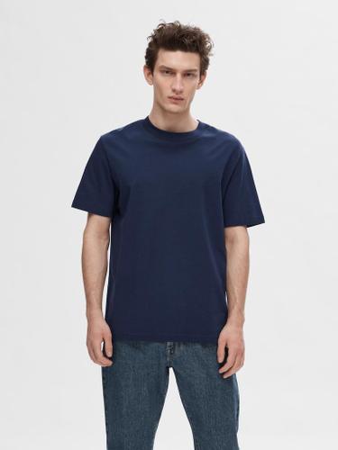 SLHCOLMAN SS O-NECK TEE NOOS Blau S