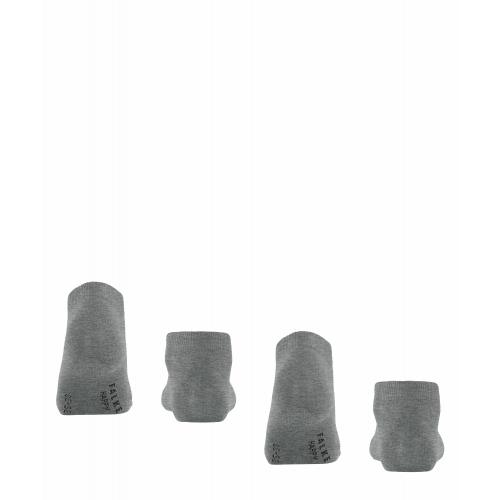 FALKE Happy 2-Pack Damen 39-42 - Light Greymel.