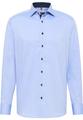 Hemd Pinpoint Langarm 39/Langarm - 68cm MODERN FIT - Blau