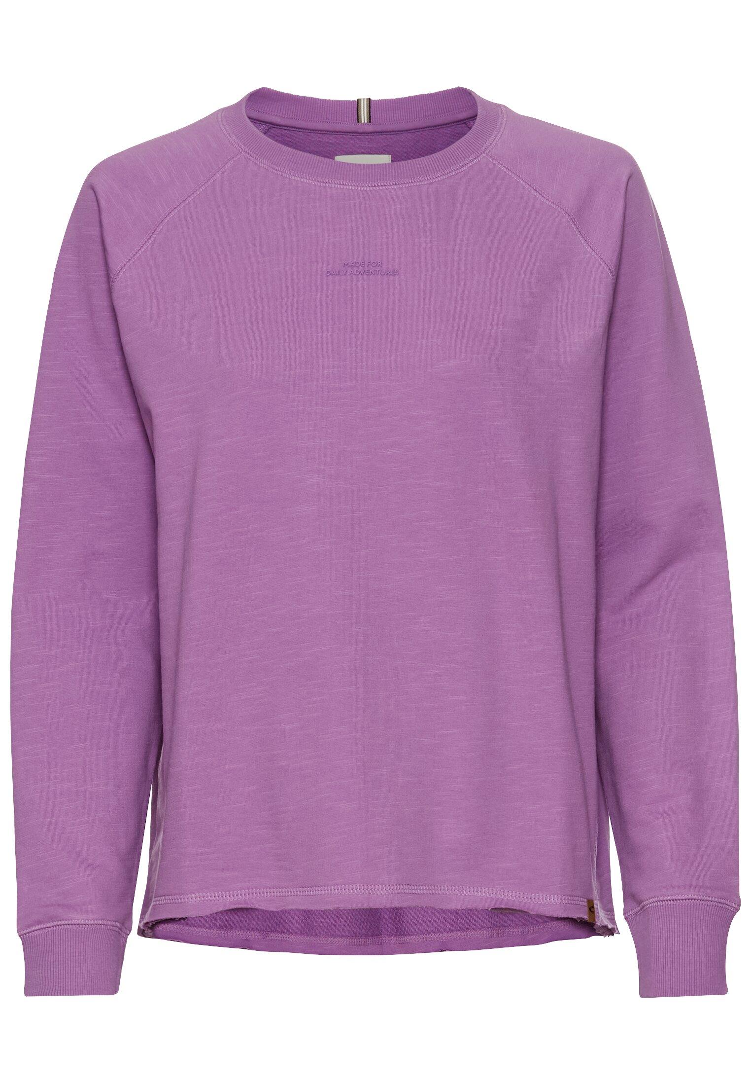 Langarmshirt aus reiner Baumwolle S Regular Fit - Violet