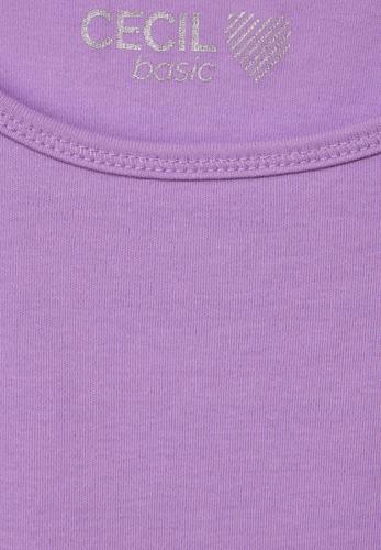 Top in Unifarbe L - Sporty Lilac
