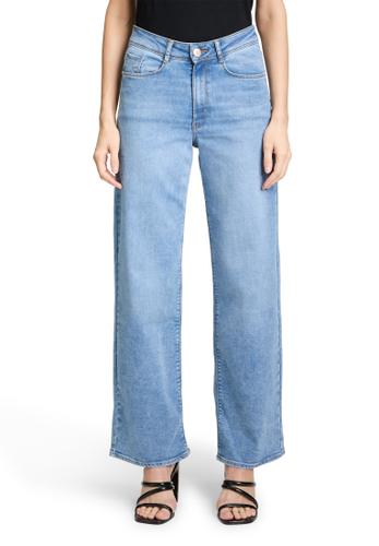 High Waisted-Jeans 44 Figurumspielend - Light Blue Denim