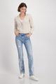 Strickblazer mit Reiskornmuster 38 - Warm Sand