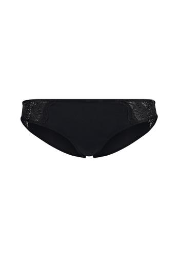 Skiny Damen Rio Slip Micrornaments Schwarz 40