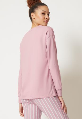 Skiny Damen Shirt langarm Night In Mix & Match 40 - Rose Smoke