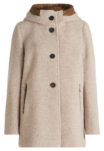 Wolljacke 44 Lässig - Light Sand