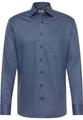Hemd Satingewebe Langarm 46/Langarm - 65cm MODERN FIT - Rauchblau