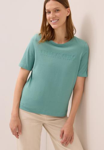T-Shirt mit Wording Artwork M - Jewel Green