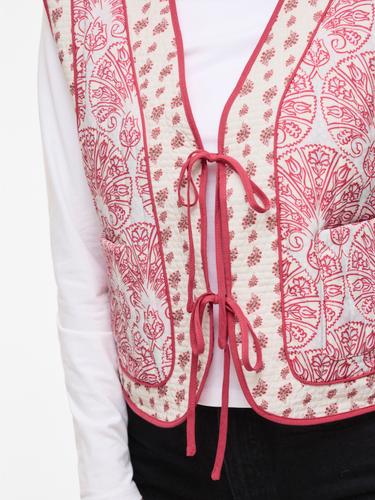 VIDELPHINE S/L BOW VEST 36 - Birch
