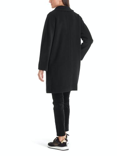 Mantel aus Alpaka-Wollmix Schwarz 42
