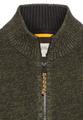 Strickjacke mit Reißverschluss XL Regular Fit - Leaf Green