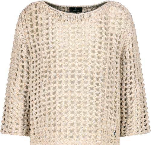 Netzpullover mit Lurex 36 - Camel