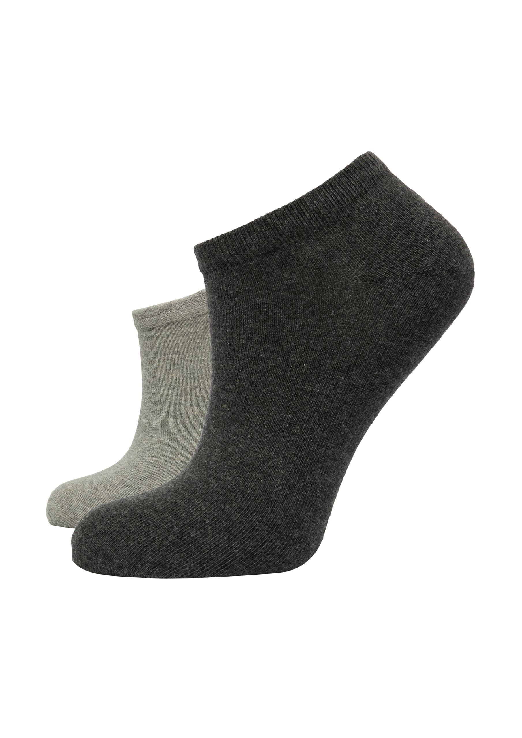 Sneakersocken 35-38 - Grau|schwarz