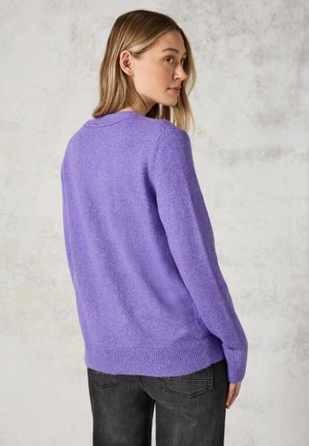 Cardigan mit Knopfleiste M - Lilac Melange