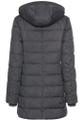 Gesteppte Jacke mit abnehmbarer Kapuze Schwarz 46
