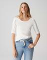 OPUS Kurzarmshirt »Daily F« im Basic-Look - Weiß / 36