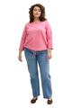 Plus Size - Langarmshirt mit Knopf-Details 46 Loose Fit - Bright Rose