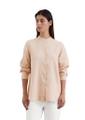 A-Shape-Leinenbluse regular Rot 34