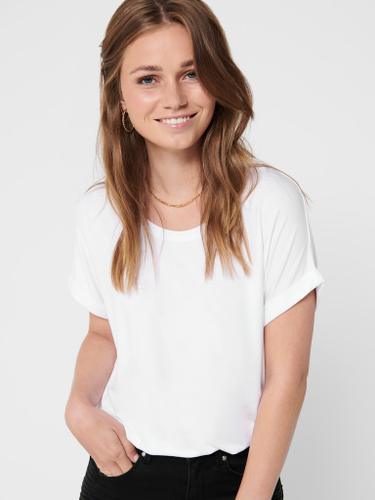 ONLMOSTER S/S O-NECK TOP NOOS JRS L Normal geschnitten - White