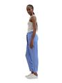 Paperbag Hose S Tapered Fit - Bright Mid Blue Chambray