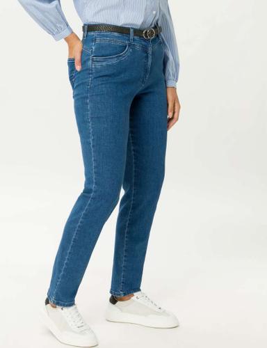 Style Caren New 40 Damenhose, Five-Pocket-Hose, Klassische Five-Pocket-Elemente, Hochwertiger Reißverschluss, Comfort Plus Fit, Gerader Beinverlauf, Normale Fußweite, Höhere Leibhöhe - Stoned Blue