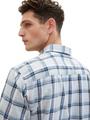 Kurzarmhemd mit Karomuster XL Regular Fit - Light Blue Multicolor Check