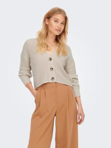 ONLCAROL NICE L/S CARDIGAN KNT NOOS XL Normal geschnitten - Pumice Stone
