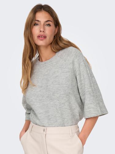 ONLSIMONI 3/4 PULLOVER KNT NOOS XL Normal geschnitten - Light Grey Melange
