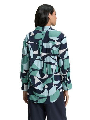 Oversize Bluse mit Muster 36 Oversized Fit - Green Dots And Shapes Design