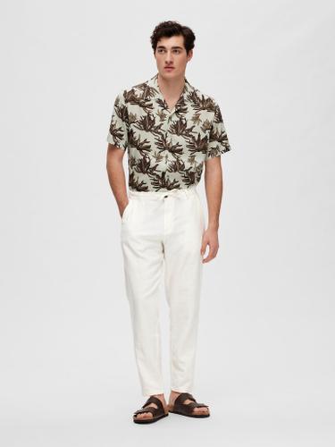SLH172-SLIMTAPE BRODY LINEN PANT NOOS Weiß XXL