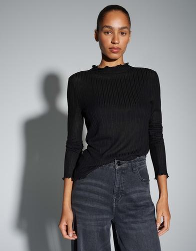 Langarmshirt "Sivi" - Schwarz / 38