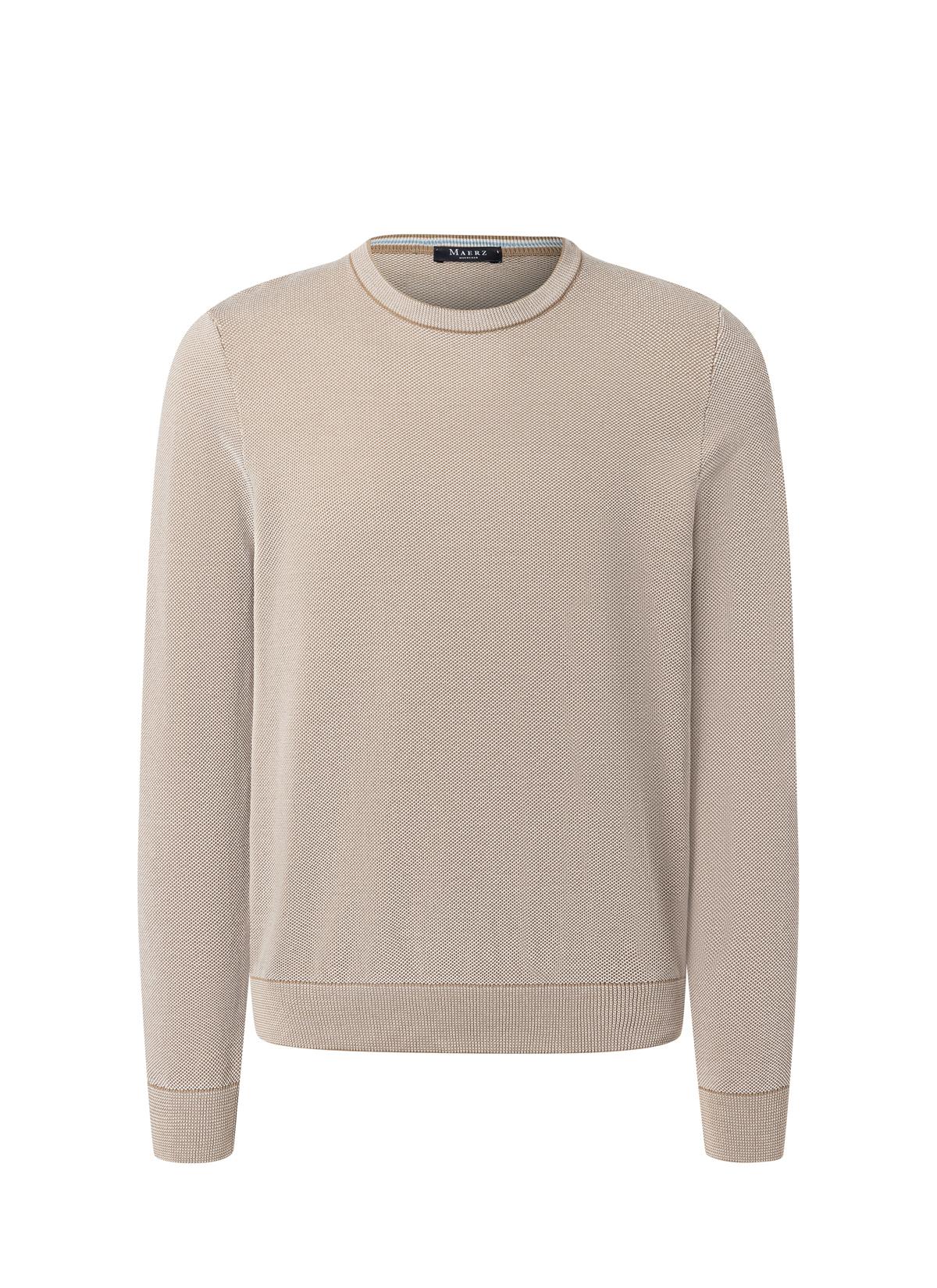Pullover Rundhals 1/1 Arm Regular Fit - Fine Flour