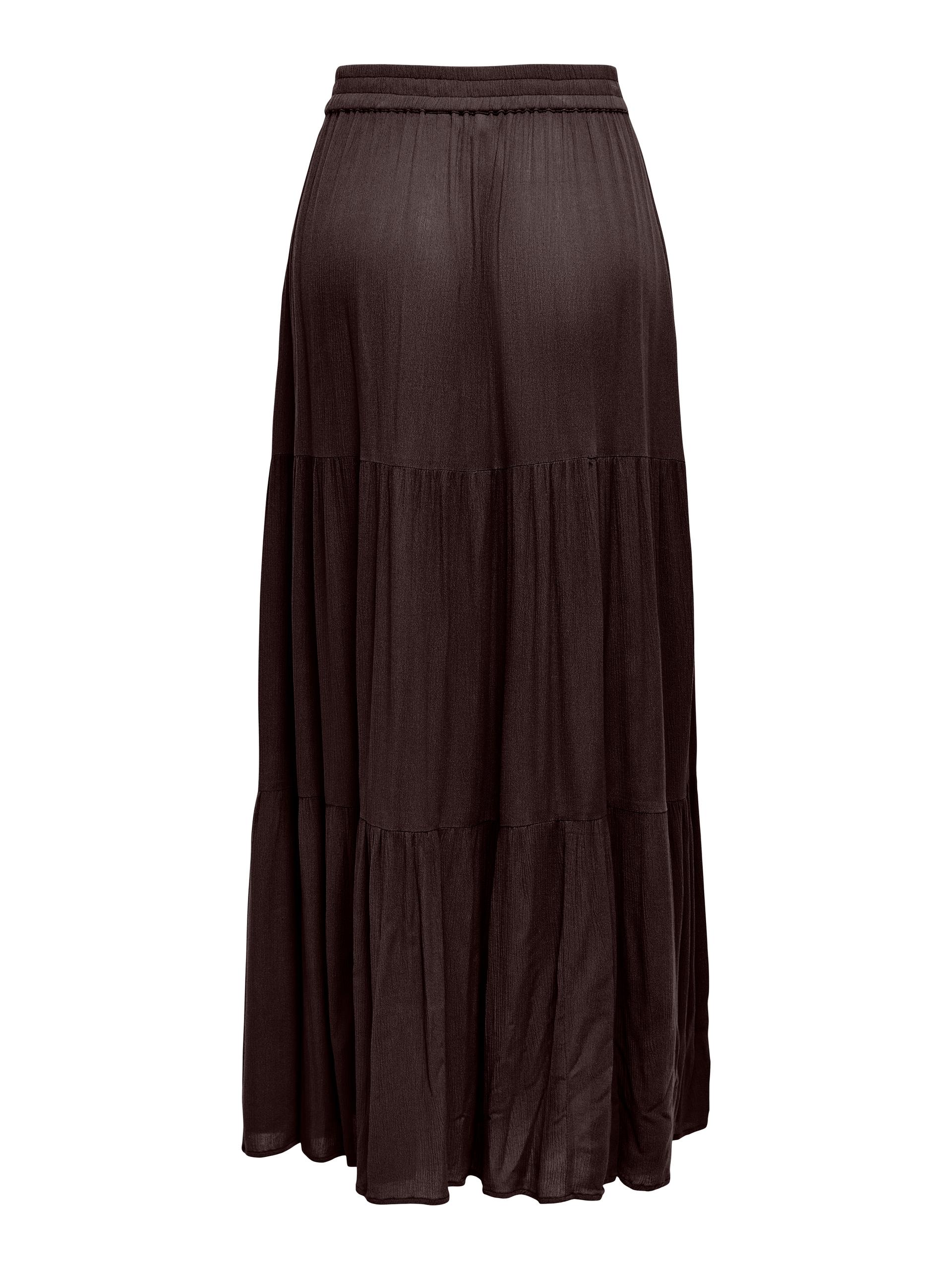 ONLMIKKA LONG SKIRT WVN NOOS M - Black Coffee