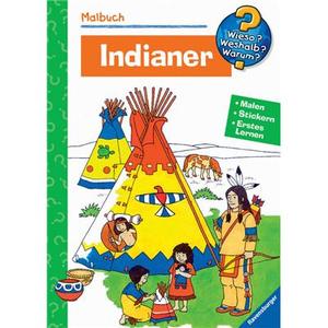 Ravensburger Buch - Wieso? Weshalb? Warum? - Indianer - Malbuch