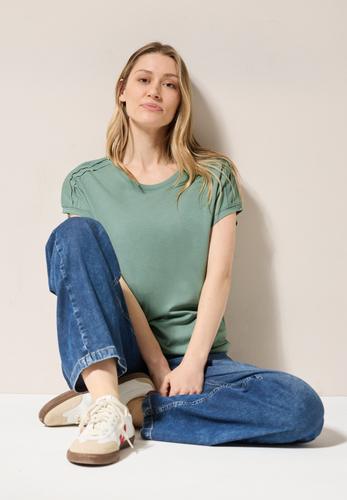 Shirt in Unifarbe M - Matcha Green