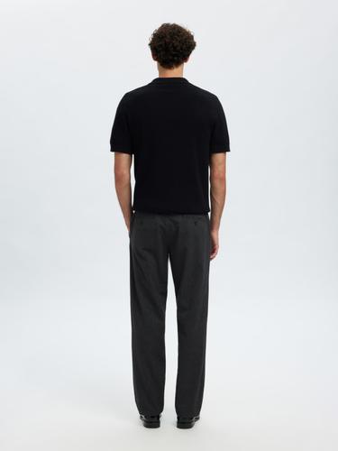 SLH175-SLIM MILES BRUSHED PANT W NOOS 32/34 Slim Fit - Dark Grey