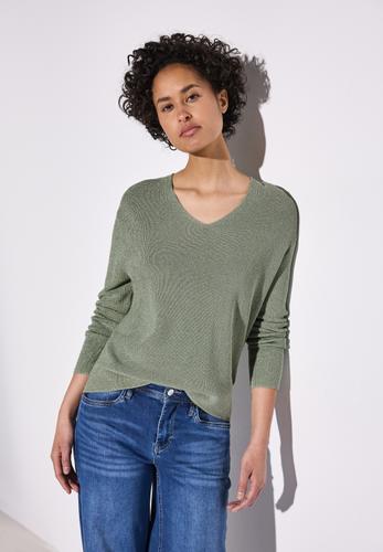 Glitzernder Pullover 36 - Dusty Milky Green