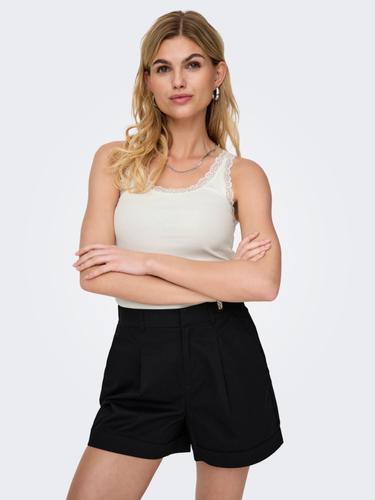 ONLSARA SHARAI LACE TANK TOP JRS NOOS XS Normal geschnitten - Cloud Dancer