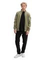 Sweatjacke mit Stehkragen XXL Regular Fit - Tree Moss Green