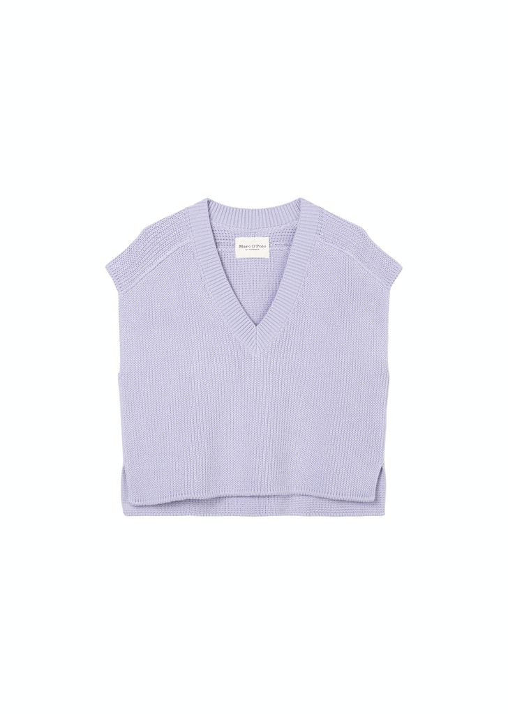 Ärmelloser V-Neck-Pullover S - Lavender Field