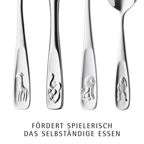 Kinderbesteck-Set Tiere, 4-teilig