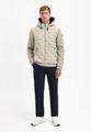 Jacket Short Fit Sealed Hooded Knitted Mix M Regular Fit - Stone