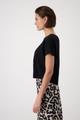 T-Shirt mit Pailletten 38 - Schwarz