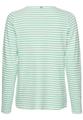 Langarmshirt mit Rundhalsausschnitt S Regular Fit - Peppermint Stripes