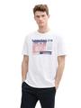 T-Shirt aus Baumwolle mit Print XXL Regular Fit - White